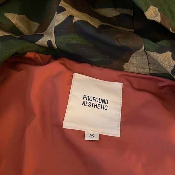 “Profound Aesthetic” Unisex Hooded Camouflage Poncho Jacket - Picture 8 of 12